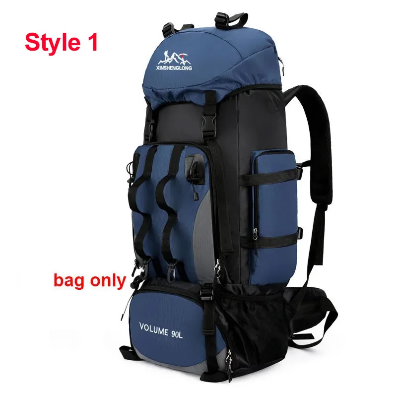 Mochila impermeable de 90L para hombre, bolsa de gran capacidad para senderismo, acampada, viaje, deportes al aire libre, equipo de Camping