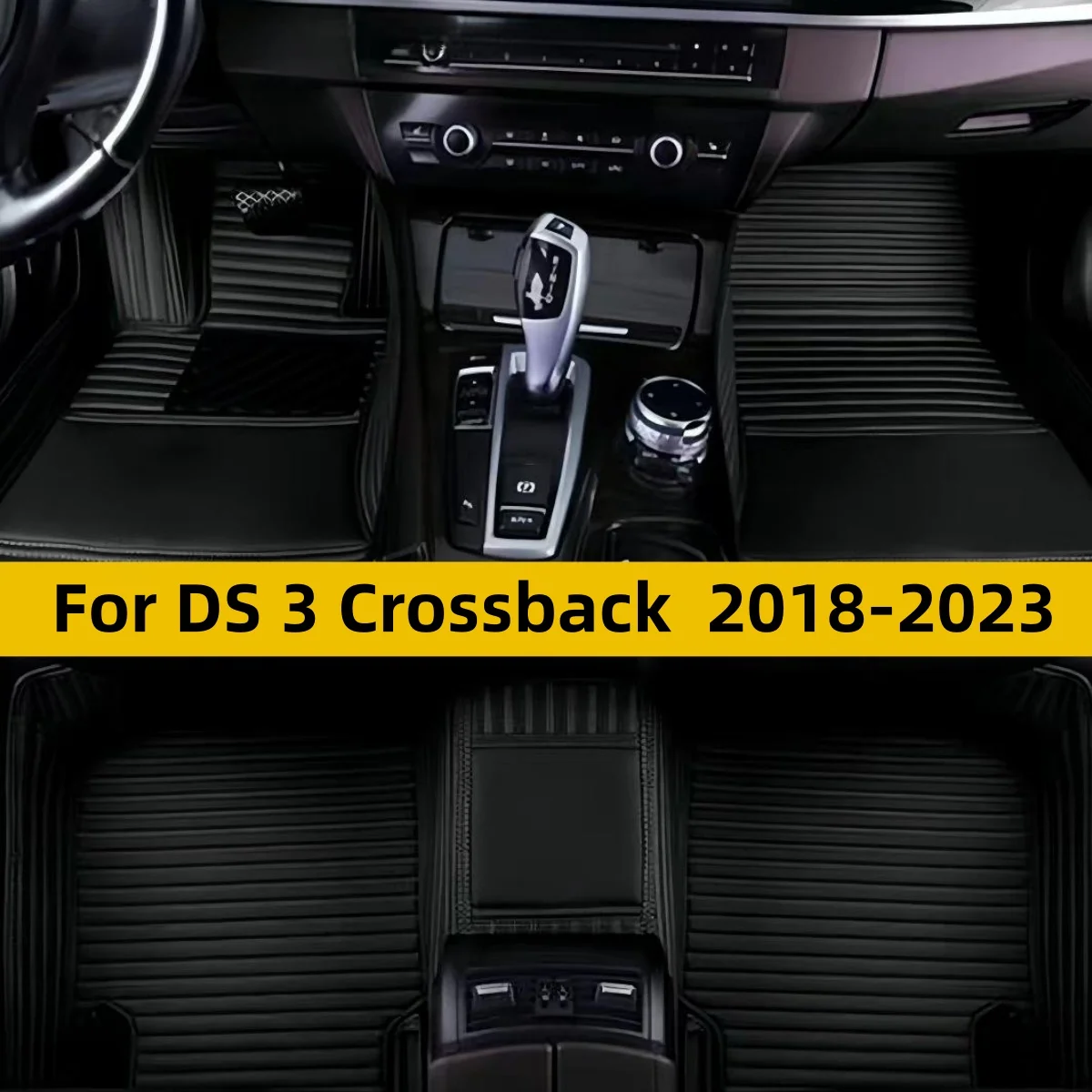 Auto Interior Styling Protect Covers Carpets For DS 3 Crossback 2018 2019 2020 2021 2022 2023 Car Interior Accessories