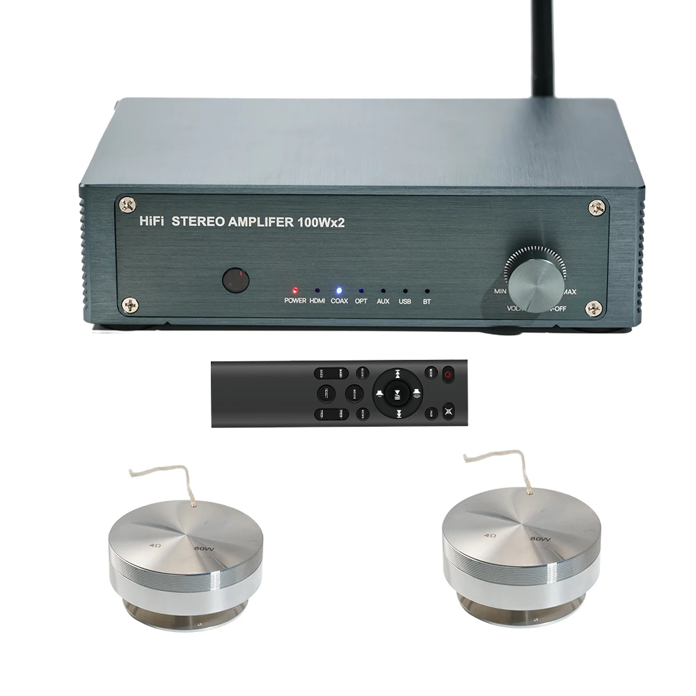 

Samtronic 100mm Big Power Vibration Speaker Kit with TPA3116 Amplifier Speakers Resonance