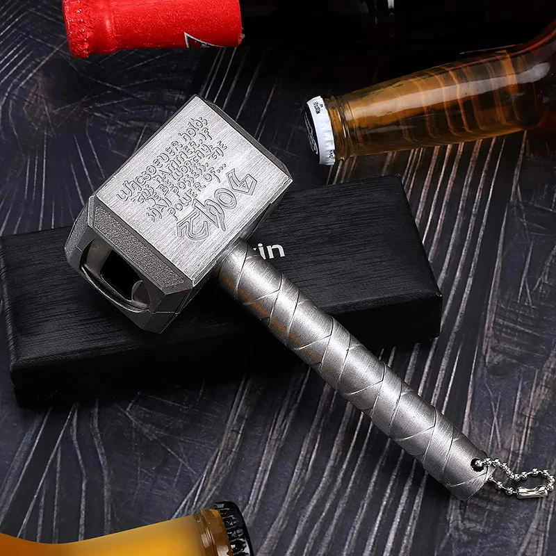 Multifunction Hammer Thor Shaped Beer Bottle Opener Large Size Beer Bottle Opener With Long Handle Kitchen Bar Tool 5