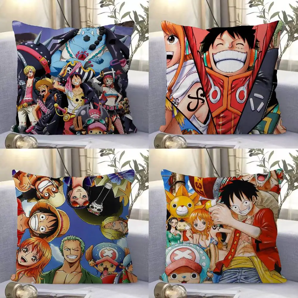 Classic Anime O-ONE P-PIECE Office Cushion Pillowcase Car Cu