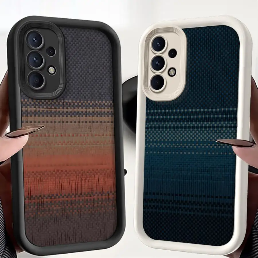 

Phone Cover Case for Samsung Galaxy A26 A32 A12 A13 A34 A51 A73 A15 A16 A53 A54 A56 A35 A36 A23 A71 A72 Cool Carbon Fiber