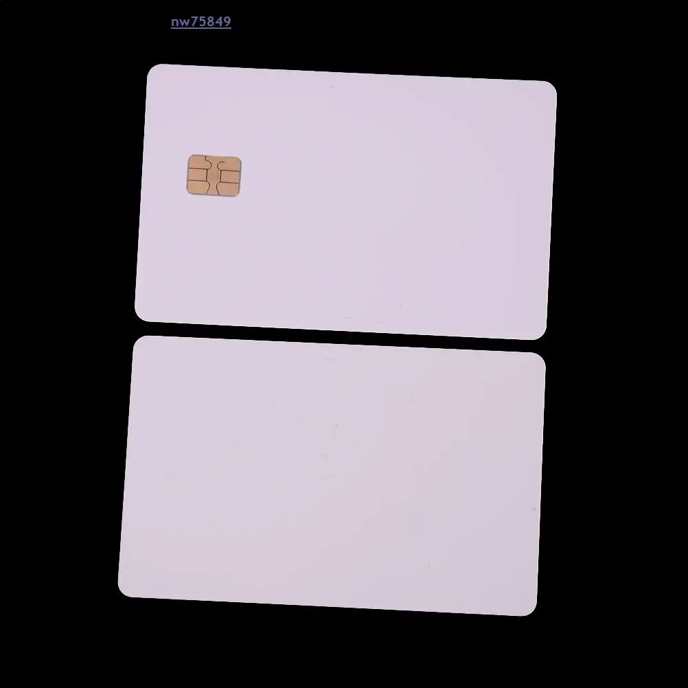 5 Pcs White Contact Sle442 Chip Smart IC Blank PVC Card With SLE4442 Chip Blank Smart Card Contact IC Card Safety 10 years