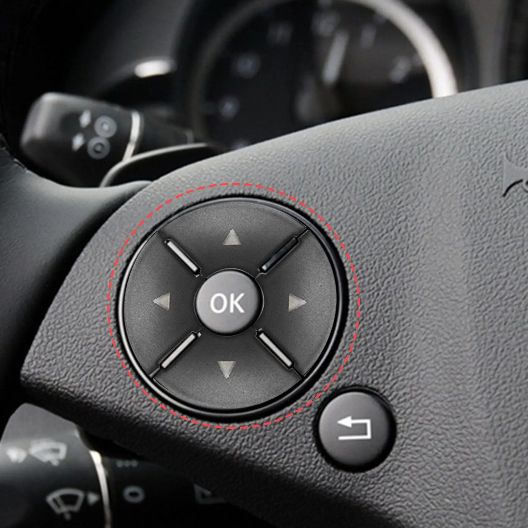 Steering Wheel Button Switch Trim Cover for Mercedes Benz C E S Class