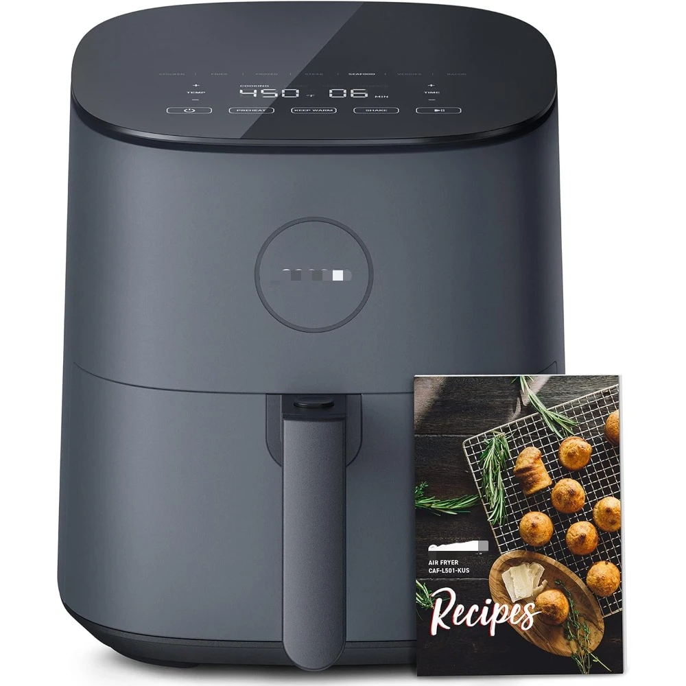 Air Fryer Pro  5-Qt Airfryer, Quick and Easy Meals, UP to 450℉, Quiet, 85% Oil less, 130+ Recipes, 9 Customizable Functions