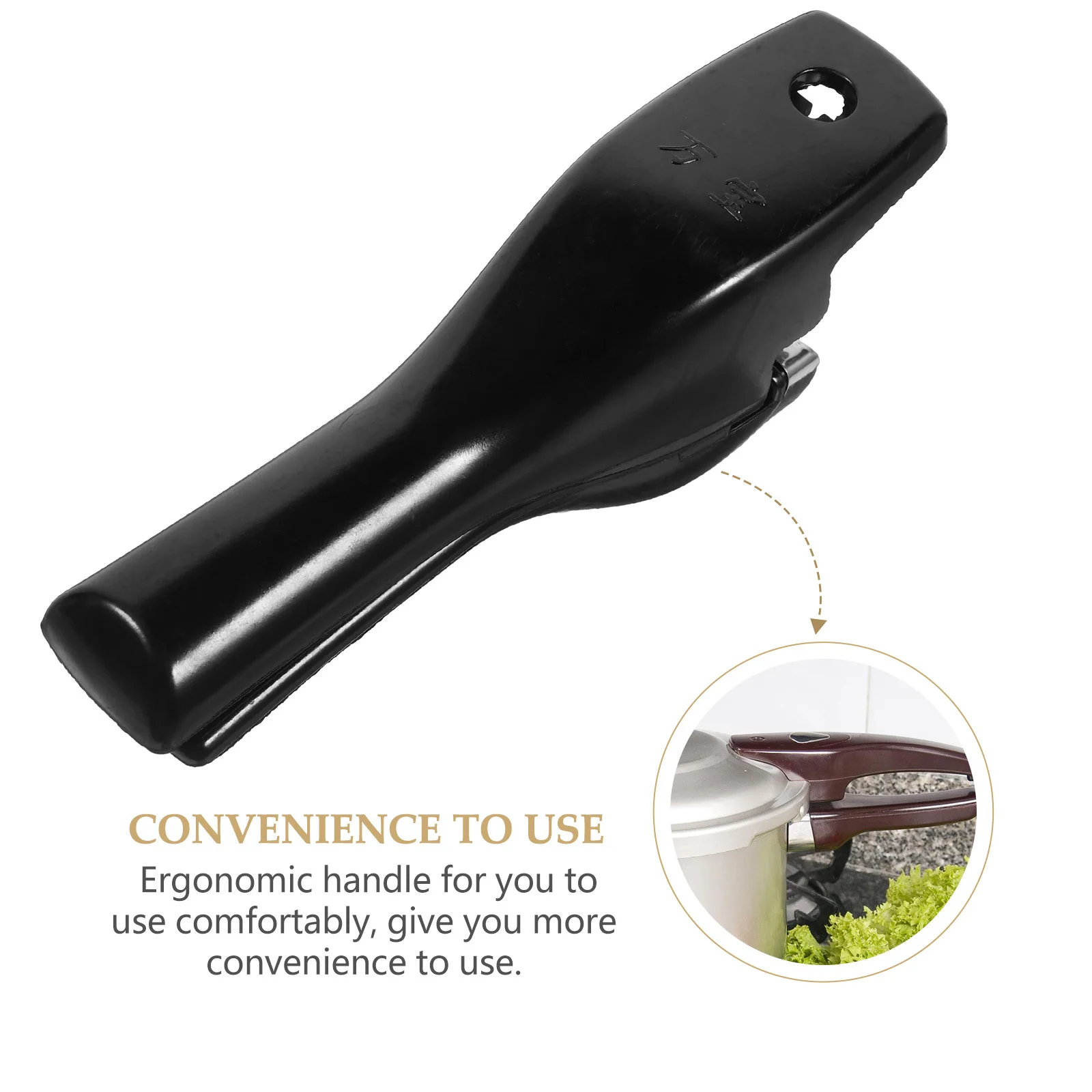 

1Pair Pressure Cooker Handle Bakelite Replacement Grips Compact Ergonomic Slip Resistant for High Pressure Pot Easy Install