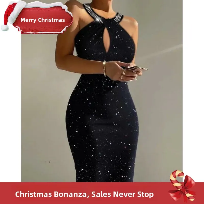 Sukienka damska z dziurą na klucz, wisząca, styl Dr Faion, wiosna 2024, inne materiały, 00% materiał, elegancka suknia damska