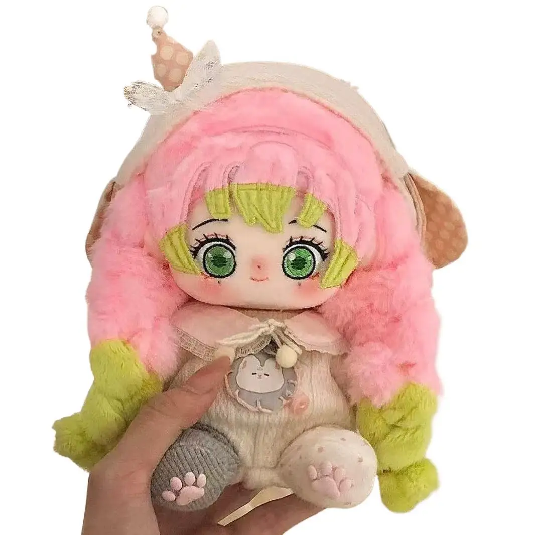 Demon Slayer Peach Oolong Girl 20cm Cotton Doll Super Soft Kawaii Plush Gift Stuffed Doll Cute Collectible Gift For Fans
