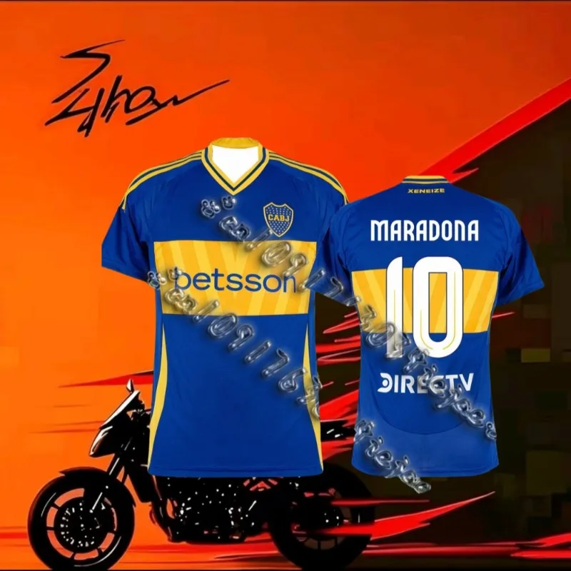 

MOTO Newest Arrive Style Boca Juniors Soccer Uniform Men Women Youth Football Jersey Adult Breathable Quick Drying Clothes
