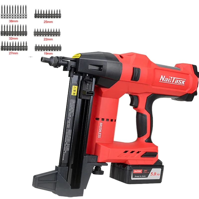 100X Electric Air Concrete Nail Cordless Stenel Nail Gun