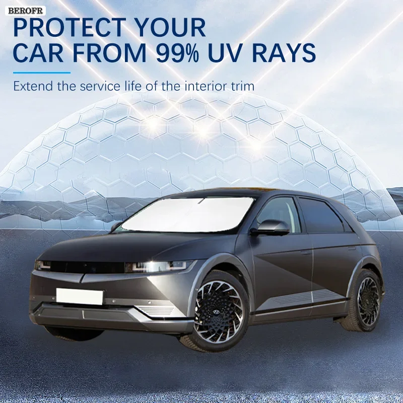 For Hyundai Ioniq5 N Line i10 i20 Summer Car Accessories Car Windshield Sun Shade Covers Front Window Sunscreen UV Parasol