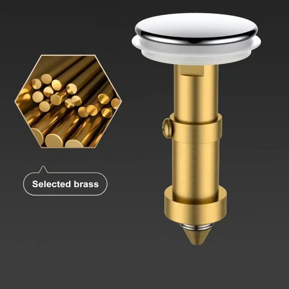 Pop Up Bathroom Drain Stopper Universal Pop-up Bathroom Sink Stopper with Anti-clogging Basket Hair Catcher for 1.1-1.45 U.s