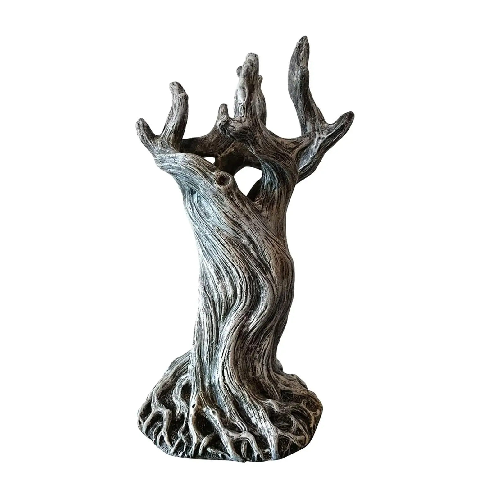 Polyresin Dead Tree Vase Decoration Table Centerpieces Planter Pot 7.8inch Tall for Wall Shelves Lightweight Multifunctional