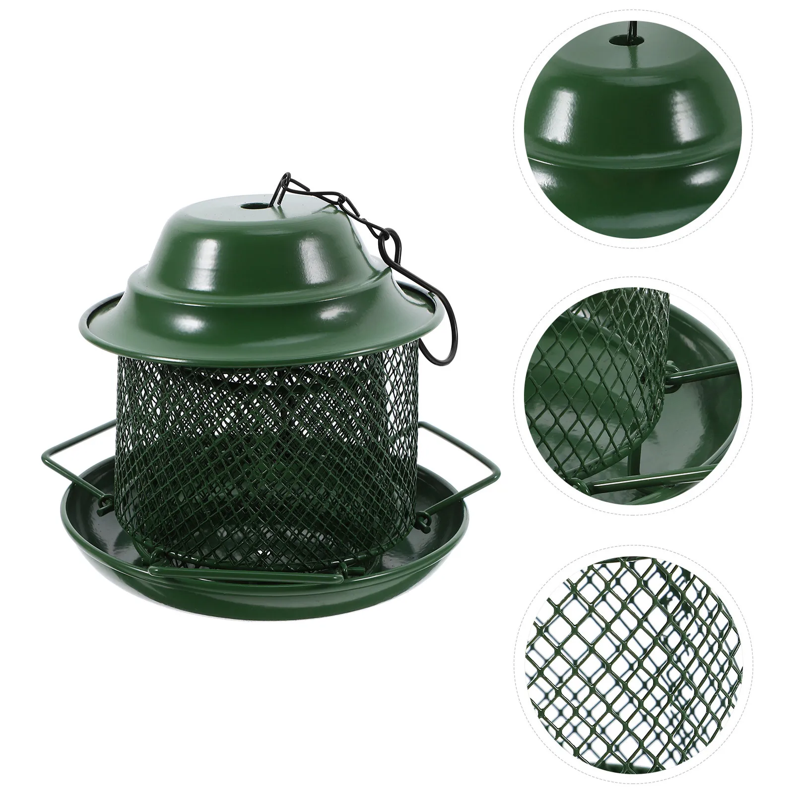 

Mesh Feeder Single Layer Square Hanging Hook for Outdoor Garden Balcony Patio Platform Feeder Bird Feeders