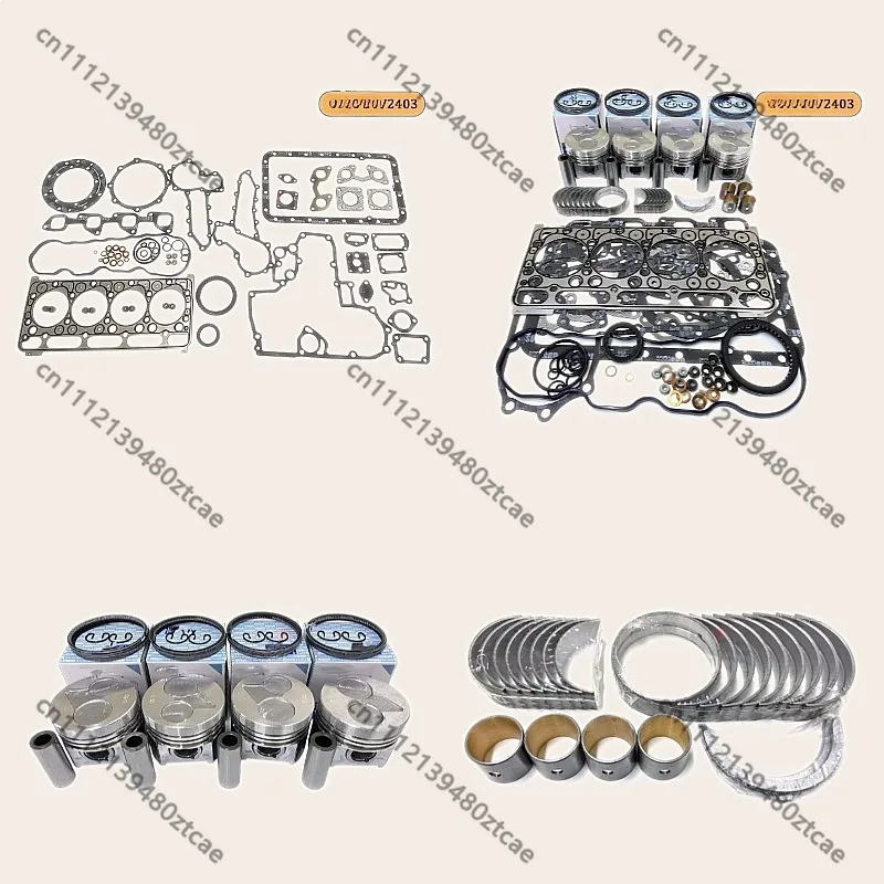 Excavator Overhaul Rebuild Kit Piston for V2403 V2403-M-T Engine Spare Parts Construction Machinery Accessories