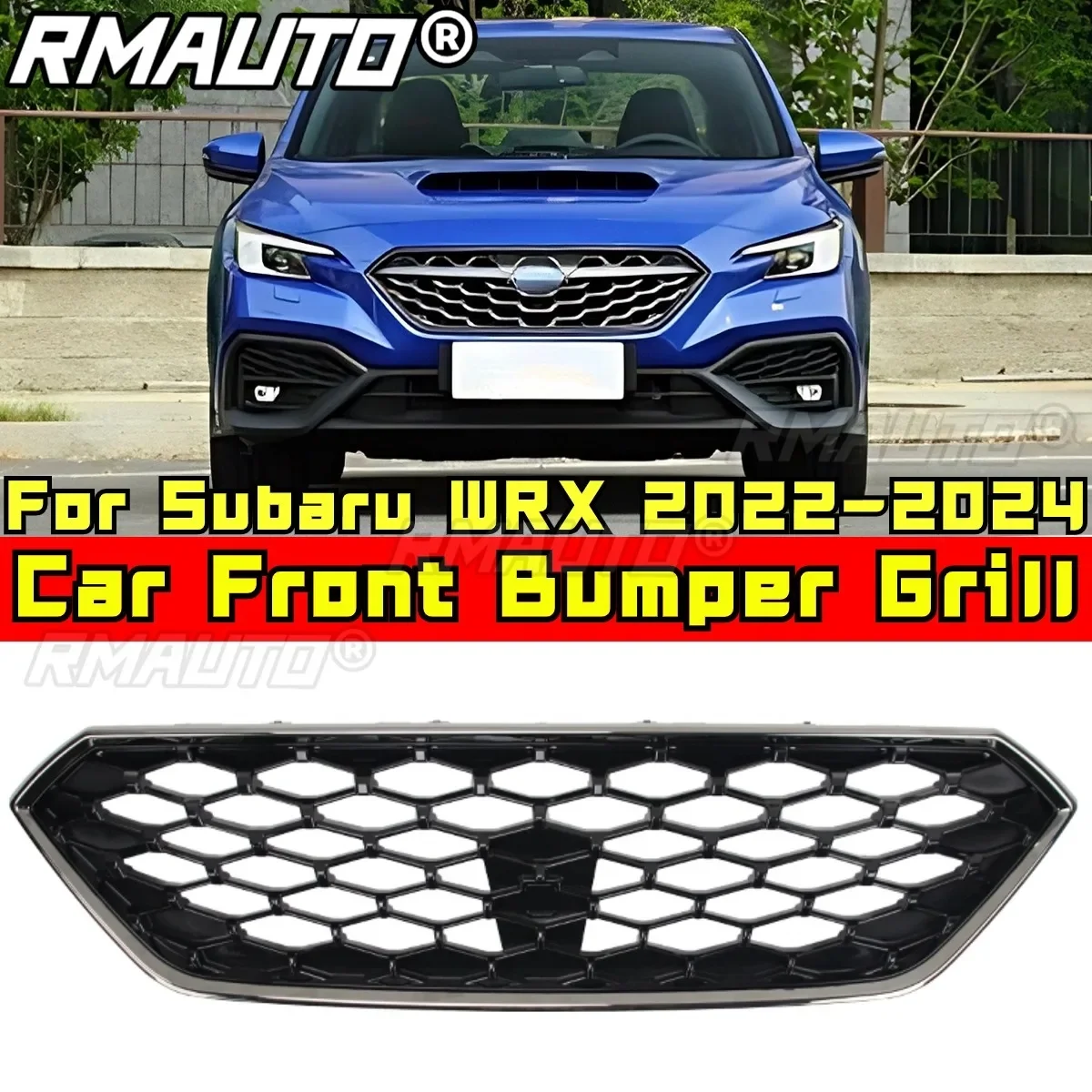 For WRX 2022-2024 Body Kit Front Bumper Grill Racing Grills Front Grill For Subaru WRX 2022-2024 Car Accessories