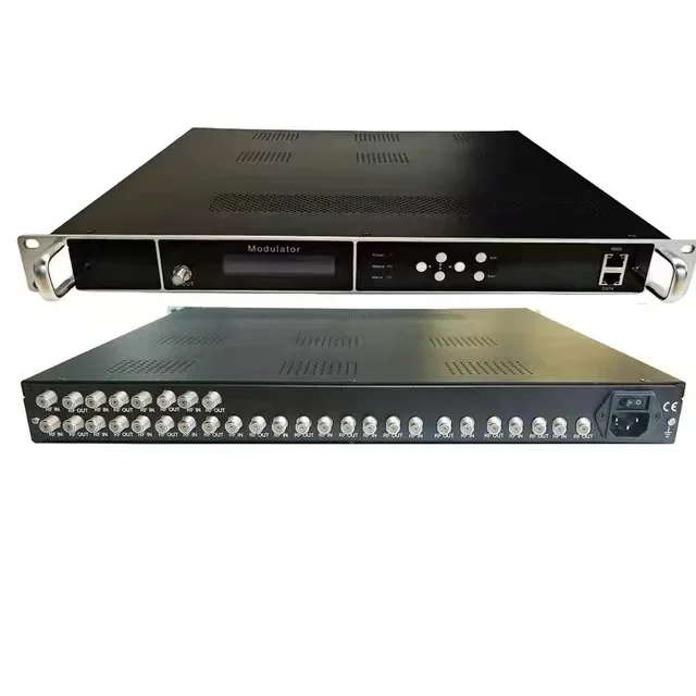 

Satellite TV Reception Digital TV Signal DVB-T Modulator Consisting Of 8 DVB-T And 8 FTA DVB-S DVBS2