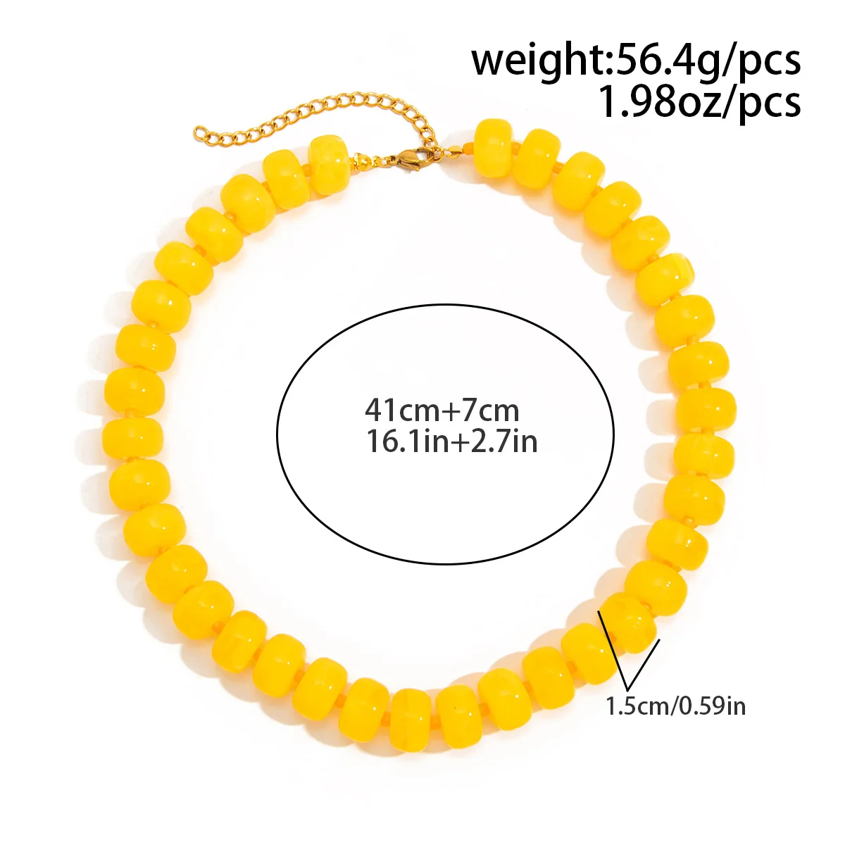 Colar choker boêmio de contas coloridas em 14 cores - foto 5