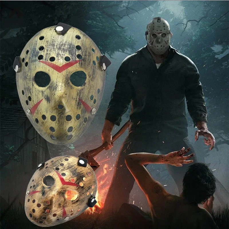 Friday the 13th Jason Voorhees فيلم قناع الهوكي ، قناع مخيف ، أقنعة تأثيري حفلة الهالوين للرجال البالغين ، هدية الرعب