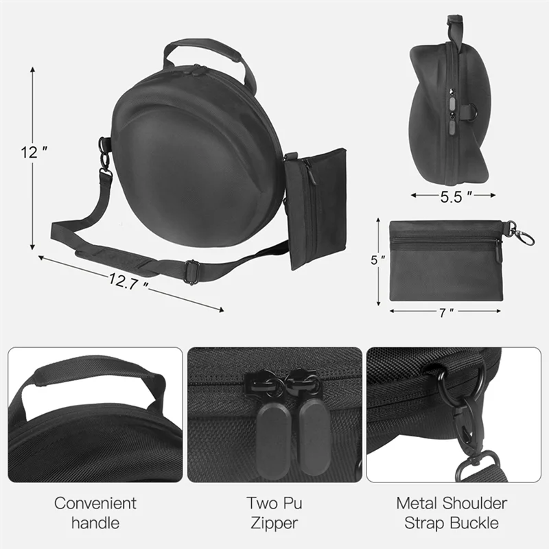ABKI キャリングケース ショルダーストラップとアクセサリーバッグ付き トラベルハードシェルケース カーダン オニキス スタジオ 8 スピーカー用