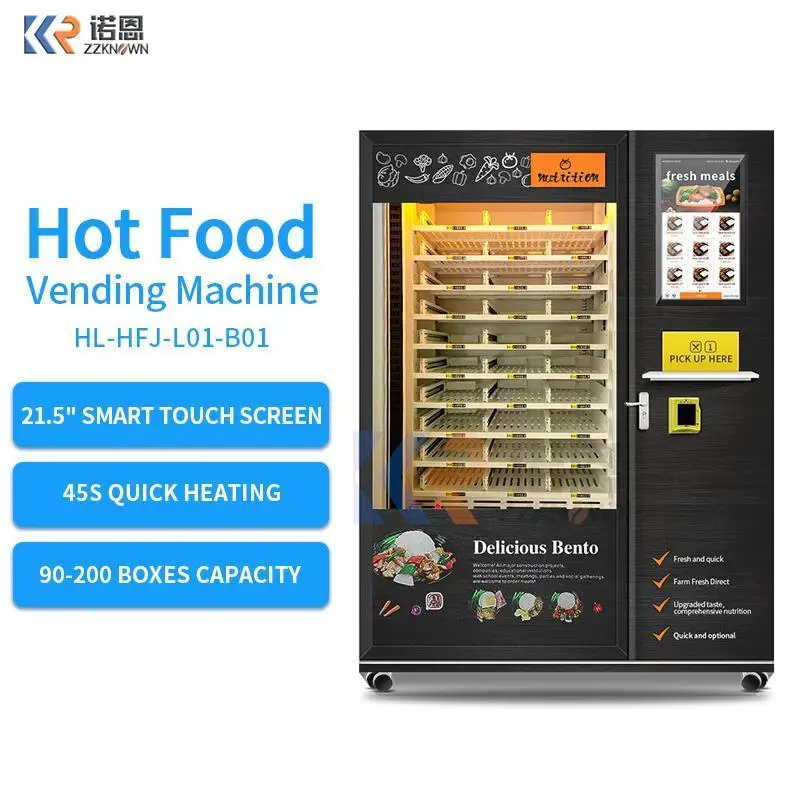 

Ready To Eat Food Meals Vending Machine Hot Food Vending Machine For Ready Meals With Heating Function