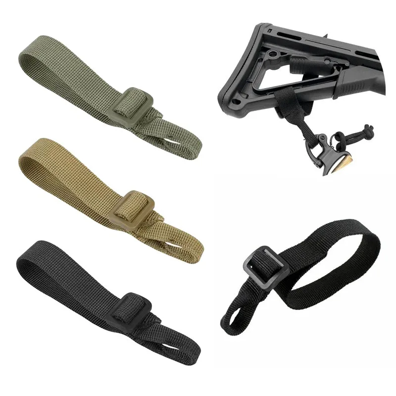 

1/3 PCS,Tactical Buttstock Sling Mount Strap Webbing Rifle Shotgun Attachment Loop Adapter Adjustable Gun Sling Belt for Hunting