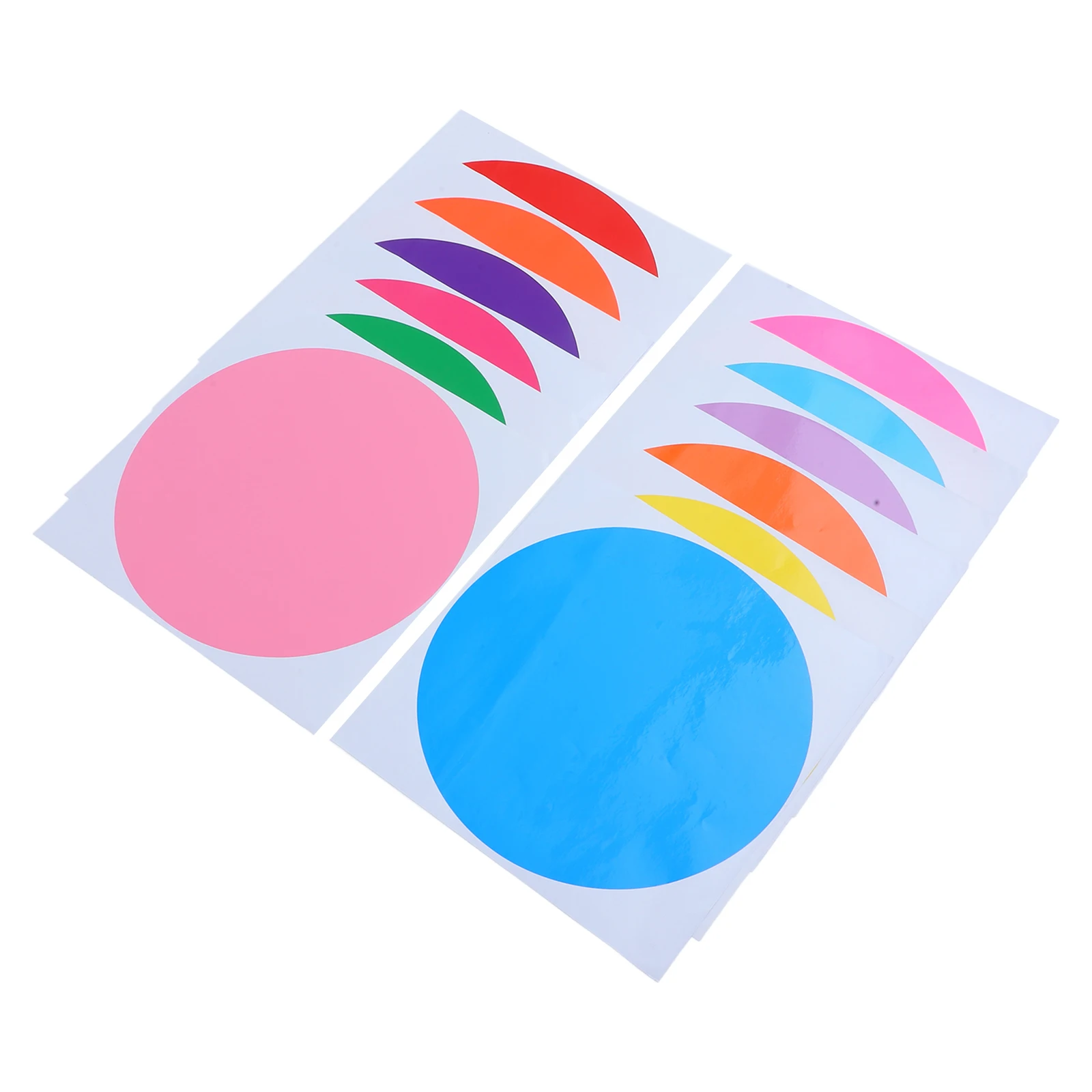 12 Sheets Self-adhesive Message Board Dry Erase Sticker Colored Stickers Dots Round Colorful Child