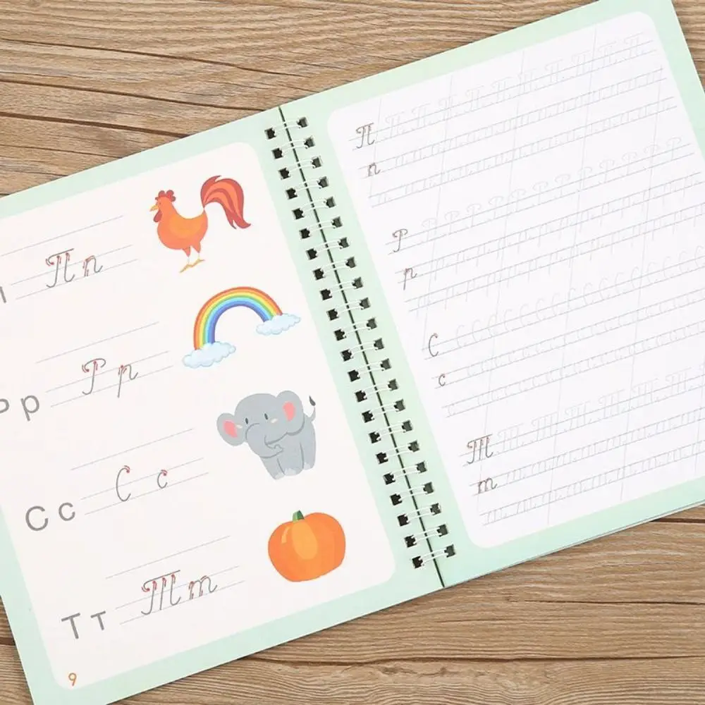 3D Russian Groove Writing Copybook Reusable Handwriting Children's Writing Copybook Thickening Groove Design