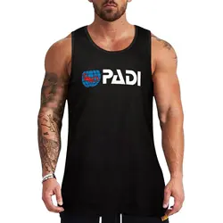 PADI Essential-Camiseta sin mangas para hombre, camisa de anime para gimnasio, novedad