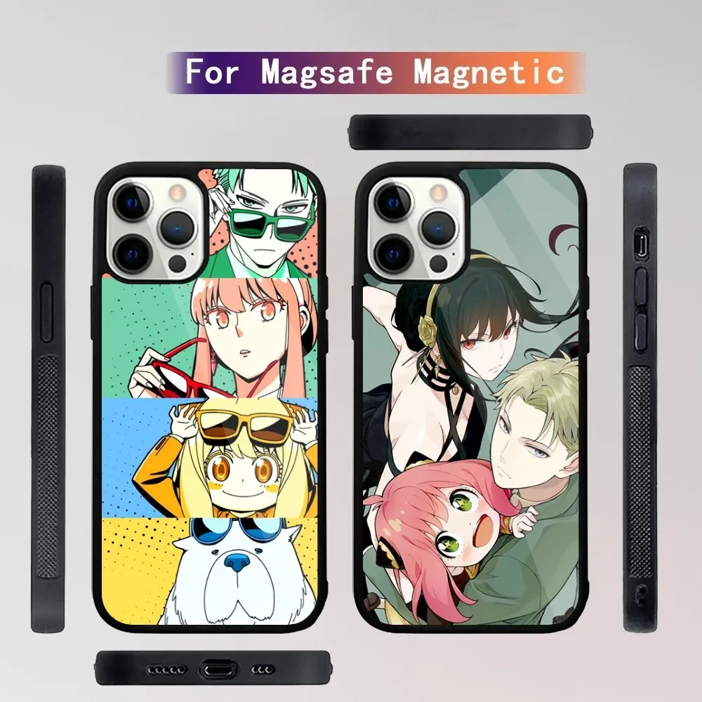 Anime SPY FAMILY Waku Waku Phone Case For iPhone 16,15,14,13,12,11,Plus,Pro,Max Mini Magsafe Magnetic Wireless Charging