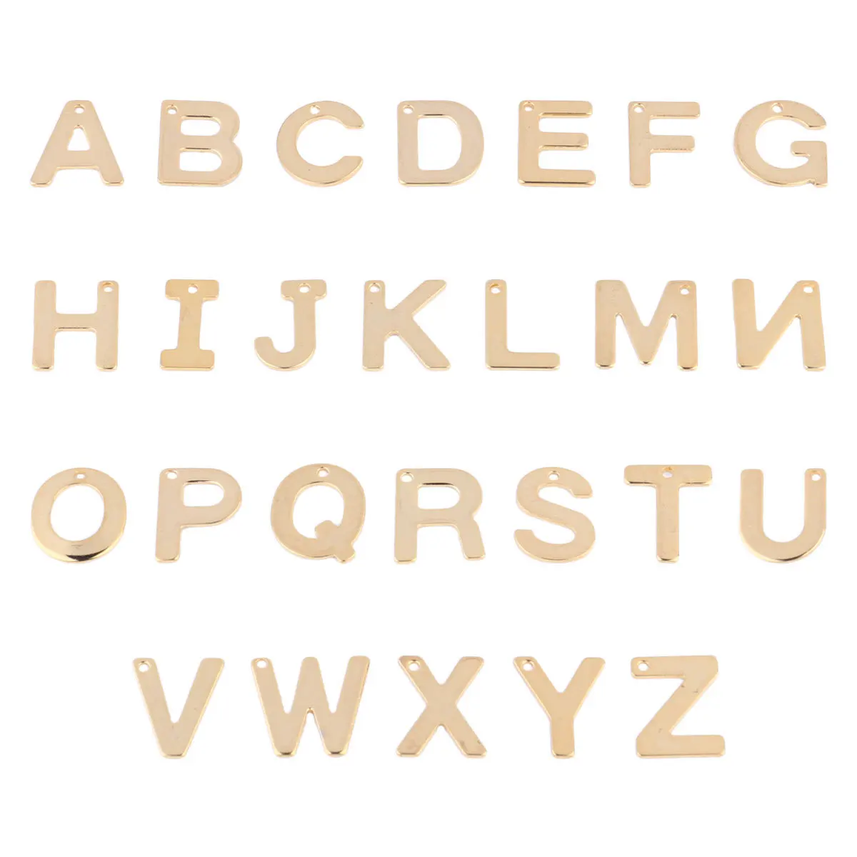 

100Pcs Stainless Steel Letter Hanging Pendants Creative Durable Jewelry Craft Decorations Romantic Atmosphere DIY Fashion