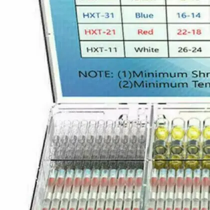 650PCS For Heat Shrink Solder Seal Sleeve Butt Wire Connectors Terminals Waterproof Kit with Multi Gauge Wire Compatibility