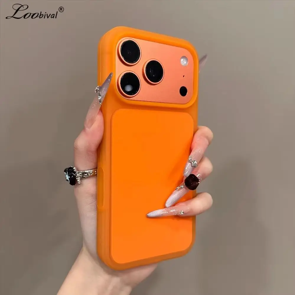 Luxuriöse matte Jelly Candy Color Hülle für iPhone 17 16 15 Pro Max 17Pro mit Kamera-Steuerungstaste, mattiert, ultradünn, stoßfest