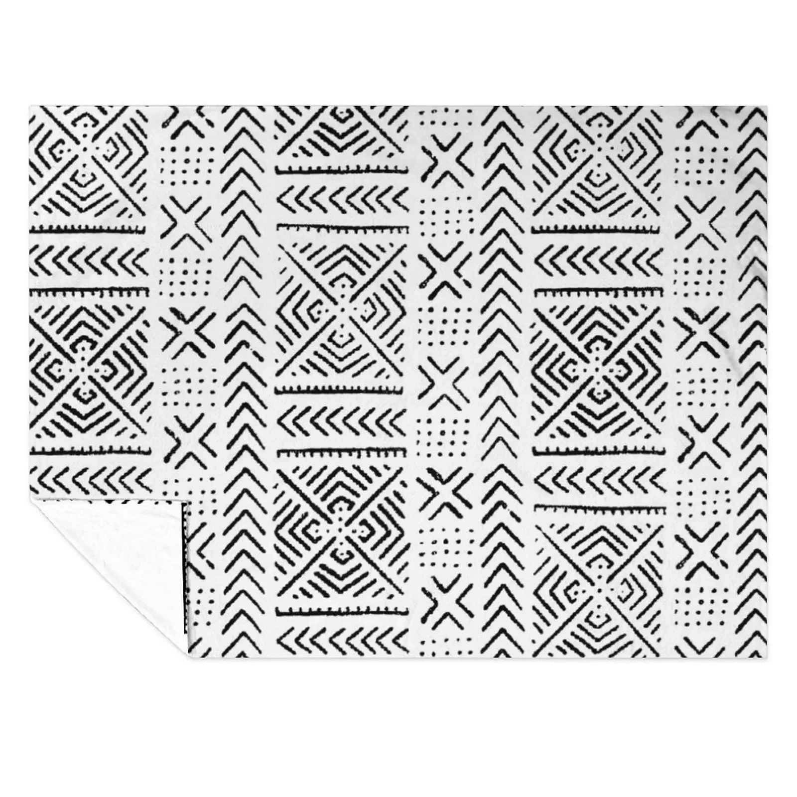 

Line Mud Cloth Throw Blanket Cute Plaid Polar Beautifuls Giant Sofa Blankets