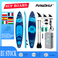 Funwater Inflatable Stand up Inflatable Surfboard Stand Up Paddle Board Inflable Sup Non-Slip Supboard Accessories leash surf