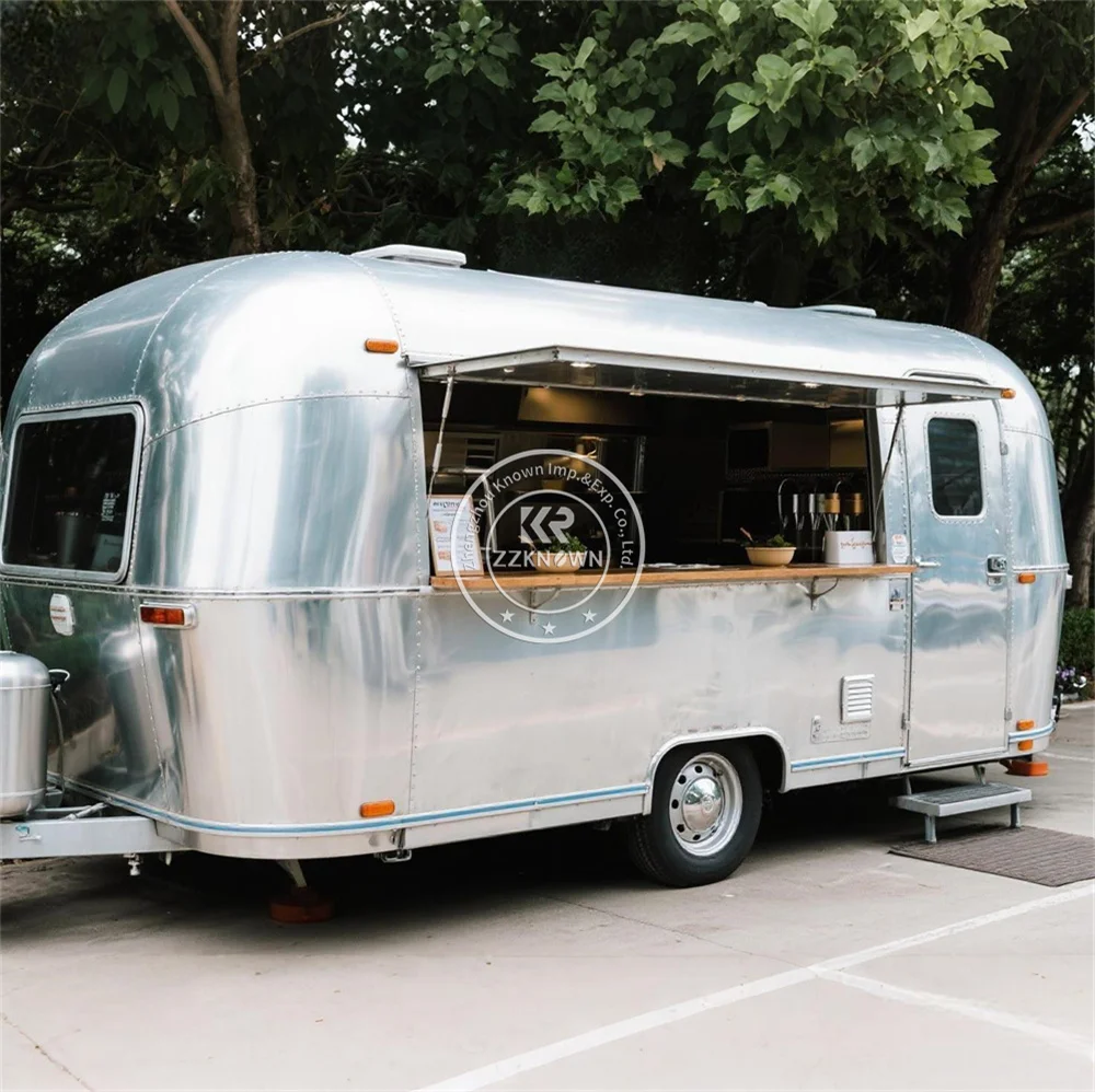 

Concession Mobile Food Trailer Mobile Kitchen Street Hot Dog Cart Snack Food Truck With Fully Equipped