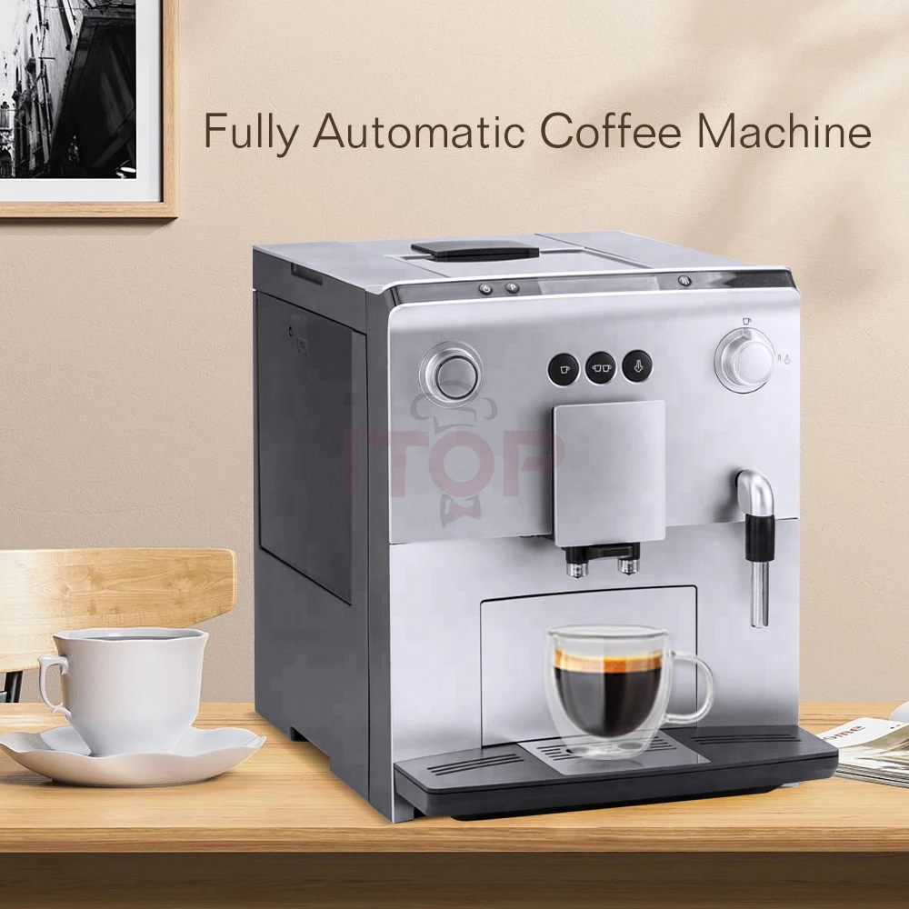 

ITOP 1400W European High-end Fully Automatic Coffee Machine 15 Bar ULKA Pump Coffee Strength Can Be Selected 110V-240V/50Hz-60Hz