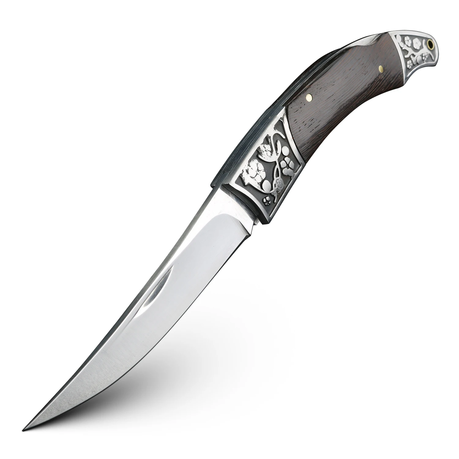 

Outdoor knife portable survival folding knife high hardness chicken wing wooden handle knife field survival self-defense knife