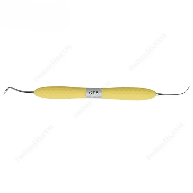 ชุดอุปกรณ์อุดฟันเรซินคอมโพสิต 6 ชิ้น พร้อมไม้พายหัวชุบไทเทเนียม ด้ามจับหนา สำหรับงานบูรณะ