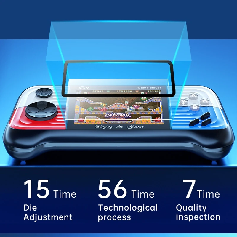 G9 Miniเครื่องเล่นเกมพกพาหน้าจอ3.5นิ้วคอนโซลเกมแบบพกพา666เกมฟรีสําหรับเกมRetro 8บิตสนับสนุนผู้เล่นสองคน