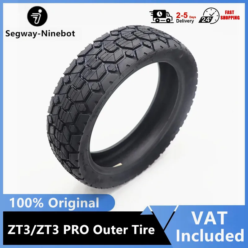 EU-LAGER Original-Außenreifen für Ninebot By Segway ZT3 / ZT3 PRO Elektroroller 11-Zoll 70/60-7.5 Offroad Schlauchlose Reifen Radzubehör