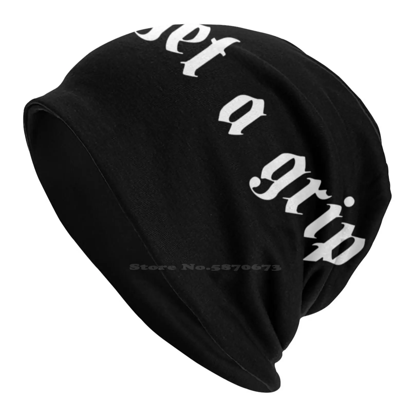 Get A Grip Knitted Hat Warm Beanie Outdoor Caps Pole Dancer Pole Dancing Get A Grip Shadowbanned Shadovvbanned