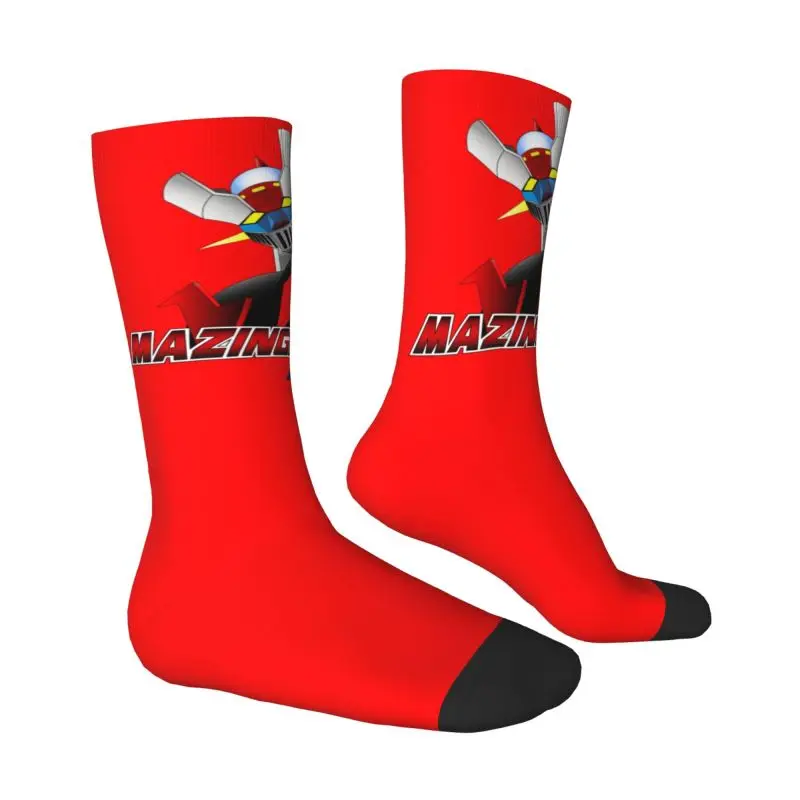 Cool Print Mazinger Z Socks for Women Men Stretch Summer Autumn Winter UFO Robot Anime Manga Crew Socks