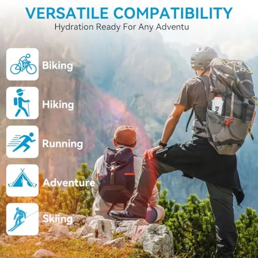 حقيبة مياه من Enhon متوافقة مع فلتر مياه Sawyer Squeeze، مادة TPU متينة، مثانة مياه بتصميم قابل للطي، زجاجة مياه 750 #6