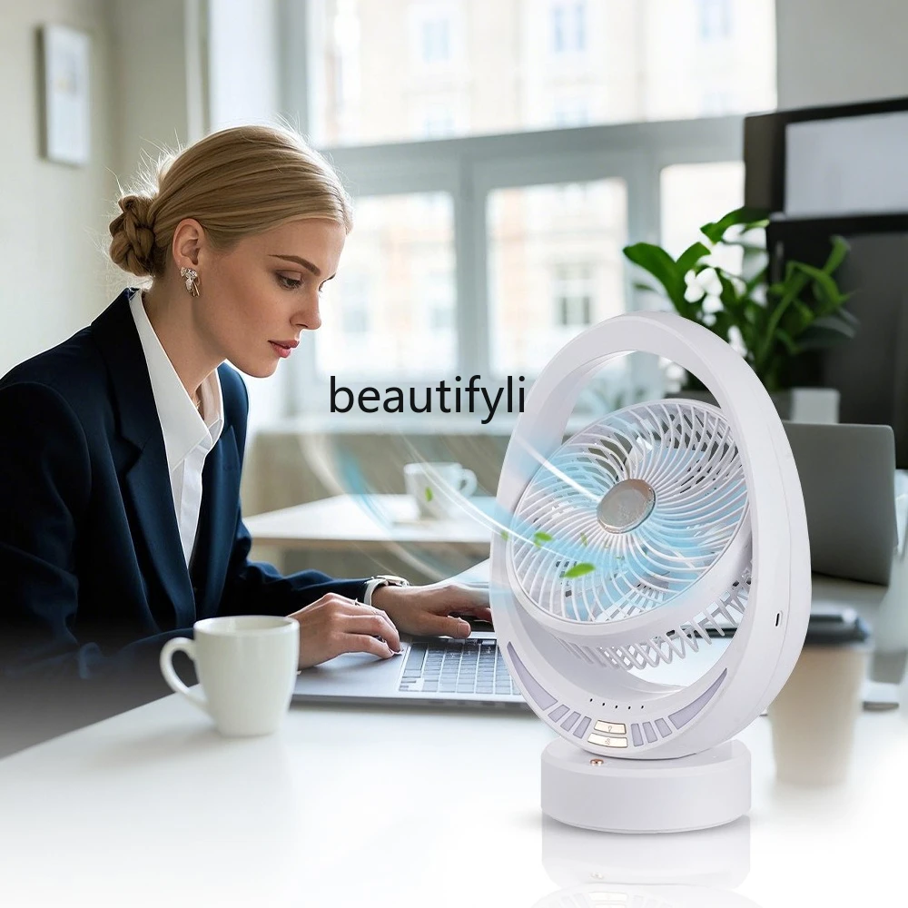 Easy to carry, electric fan rechargeable table fan