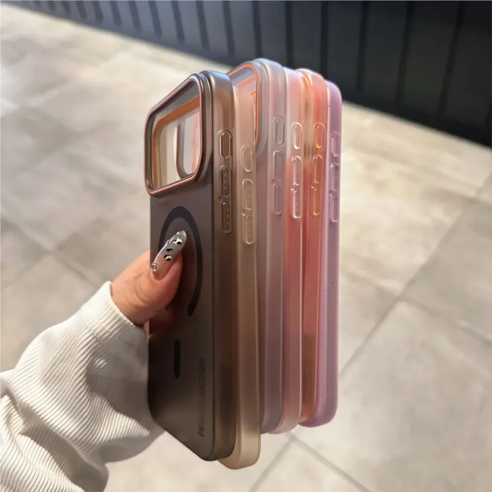 2026^^^ حافظة رسمية غير لامعة لهاتف Magsafe لهاتف iPhone 17pro 17promax غطاء كمبيوتر صلب مغناطيسي #5