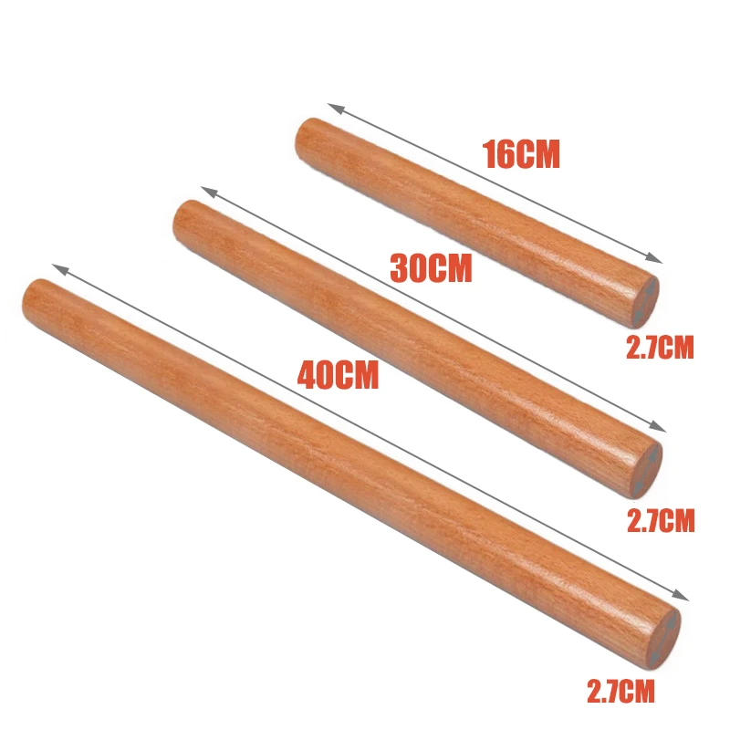 40 30 16 cm Non-Stick Rolling Pin Cake Fondant Pastry Wooden Embossed Rolling Pin For Kitchen Cake Roller Crafts Bakery Tool