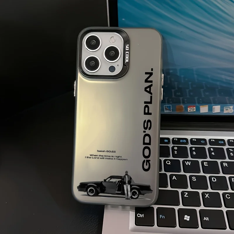 Retro Car Design God's Plan Phone Case for Samsung Galaxy A37 A57 A17 A07 A16 A06 A35 A55 A25 A15 A56 A54 A36 A34 A24 A26 4G 5G