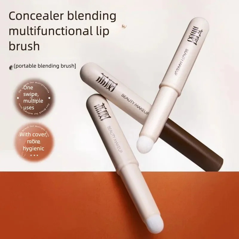 

Lishu Lip Brush, Round Head Lipstick Brush, Concealing And Blending Brush, Portable Makeup Brush, Lip Makeup And Beauty Tools