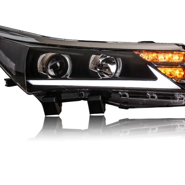 Pair of Car Headlight Assembly For Corolla 2014-2016  Front Light Plug&Play Auto LED Head Lamp System